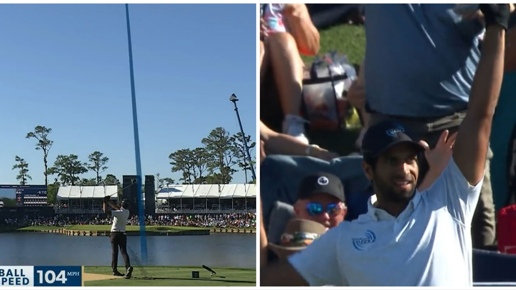 MAYHEM! Watch Aaron Rai make the second hole-in-one on No. 17 at TPC Sawgrass